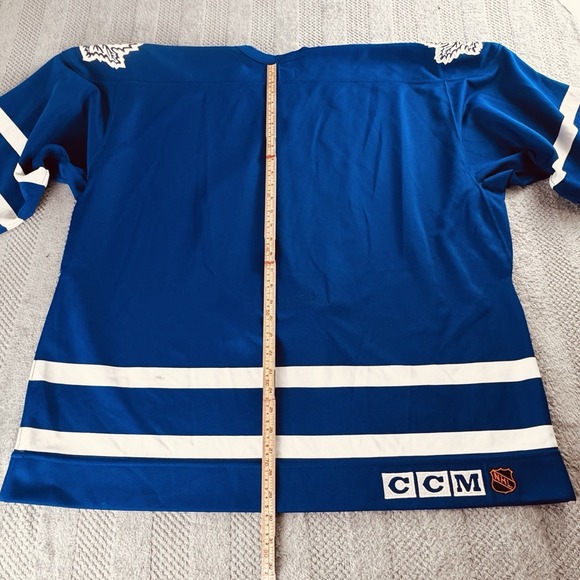 Vintage 90s CCM Center Ice Toronto Maple Leafs NHL Hockey Game Strap Jersey 54 - Picture 12 of 12